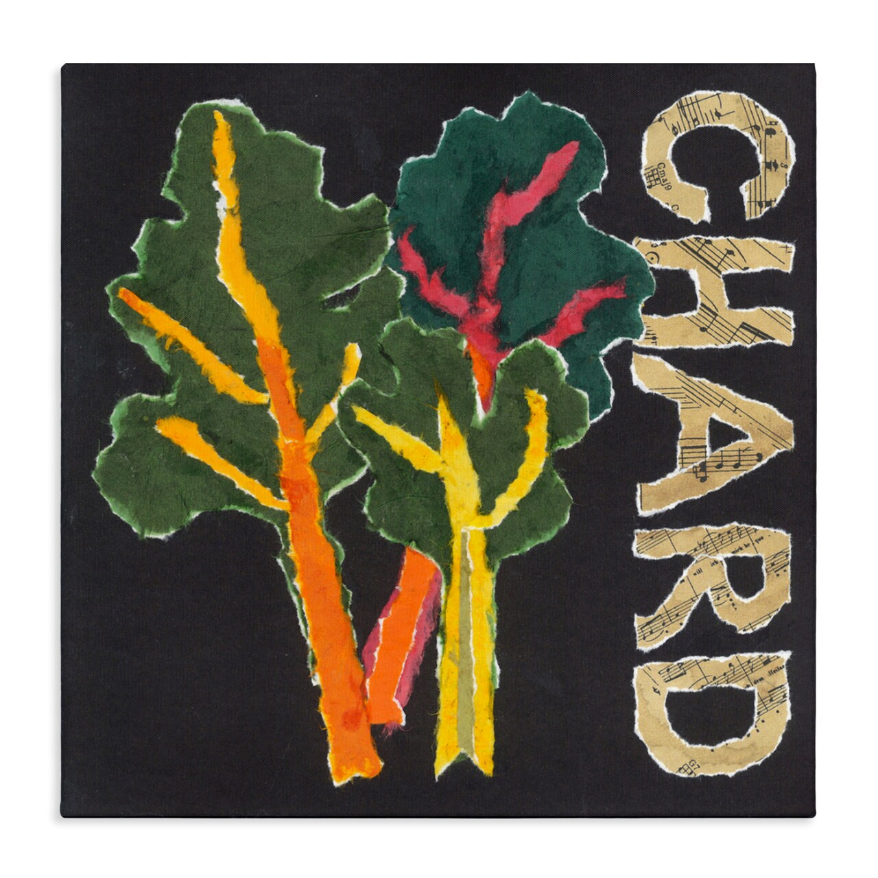 Stupell Industries Chard Leafy Vegetable Canvas, design by Nancy Overton